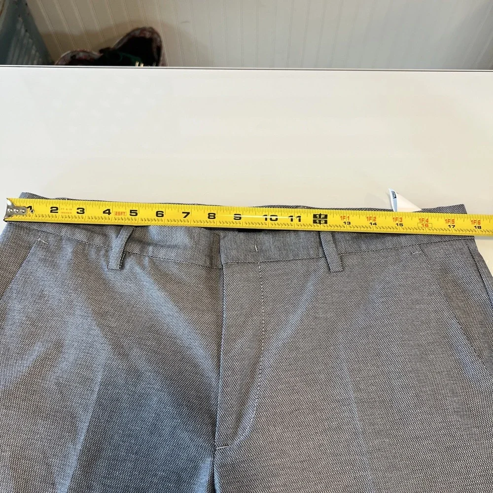 Hugo Boss Kaito Slim Fit‎ Trouser Stretch Men Size 34 Navy Gray Pattern